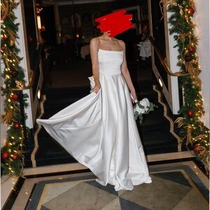 SAU LEE X REVOLVE HEIDI GOWN IN WHITE